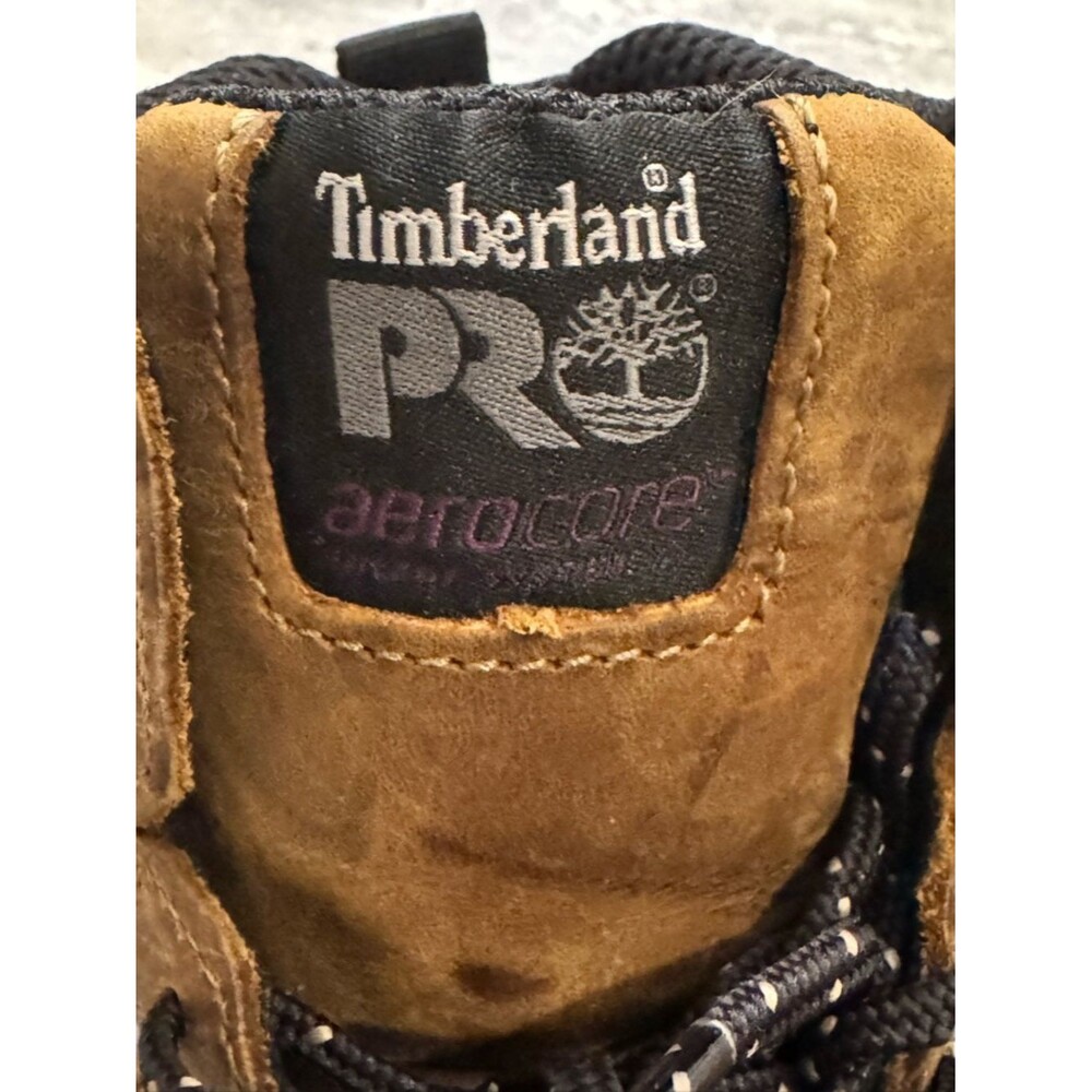 Timberland PRO Reaxion Composite Toe Waterproof Women Work Boots Brown Purple 7 - Picture 8 of 11